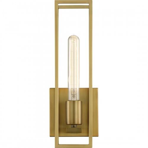 Quoizel LGN8605WS Leighton Wall 1 light weathered brass Wall Sconce