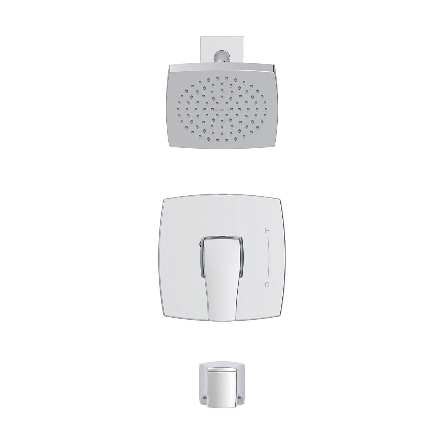 Gerber D501070BSTC Tribune Tub & Shower Trim Kit, 1.75GPM - Satin Black