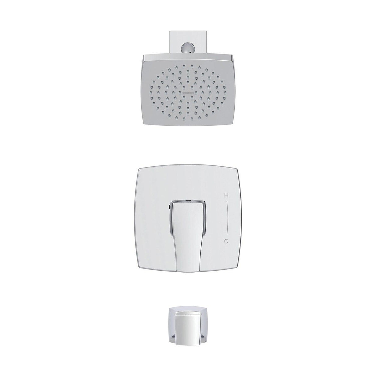 Gerber D501070BNTC Tribune Tub & Shower Trim Kit, 1.75GPM - Brushed Nickel