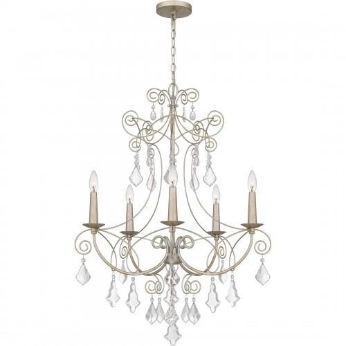 Quoizel MER5028VG Merida Chandelier 5 lights vintage gold. Chandelier