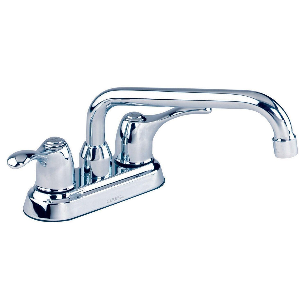 Gerber G0049274 Chrome Allerton Two Handle Laundry Faucet 4" Centers 8" Spout 2.2GPM