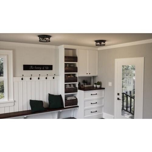 Quoizel MBH1613K Marblehead Outdoor flushmount mystic black Outdoor Lantern