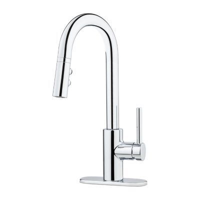Polished Chrome Stellen 1-handle Pull Down Bar and Prep Faucet LG572-SAC