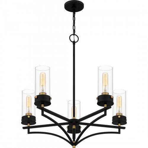 Quoizel HLS5026MBK Hillside Chandelier 5 lights matte black Chandelier