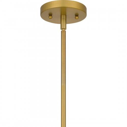 Quoizel PRG1514BRG Peregrine Mid pendant 1 light brushed gold Mini Pendant