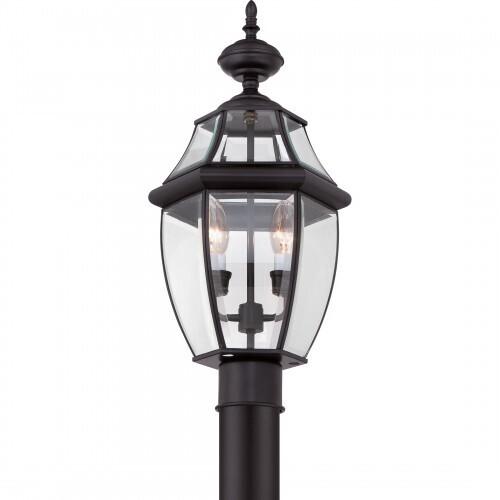 Quoizel NY9042K Newbury Outdoor post myst blck 2l Outdoor Lantern