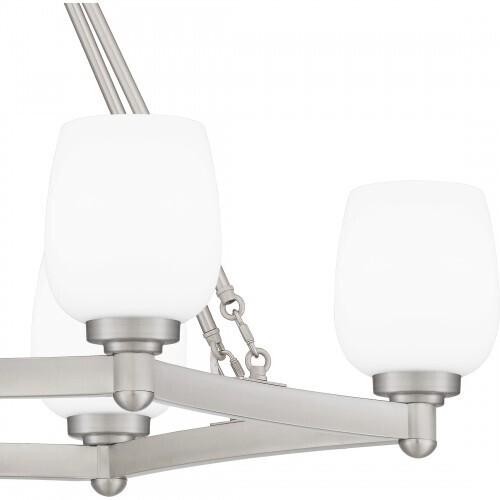 Quoizel PNG638BN Penning Linear chandelier 6 lights brushed nicke Island Light