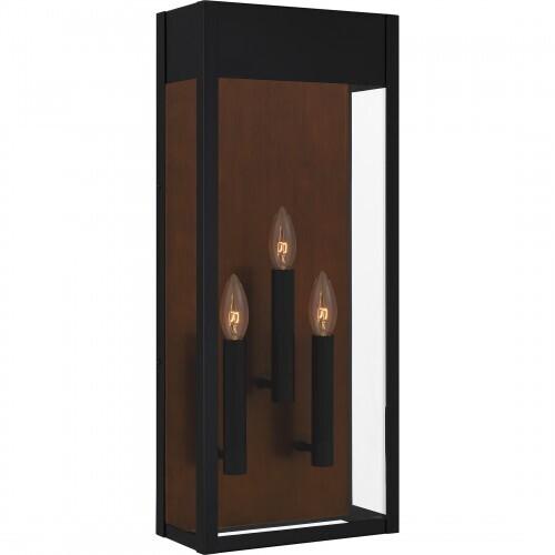 Quoizel MAE8410MBK Maren Outdoor wall 3 light matte black Outdoor Lantern