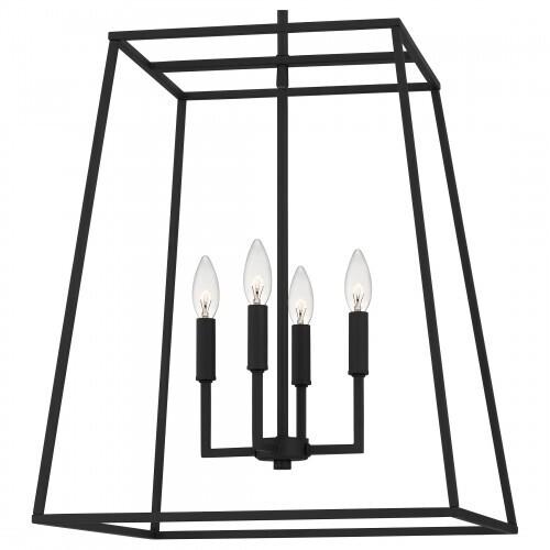 Quoizel PRC2818MBK Prescott Pendant 4 lights matte black Pendant