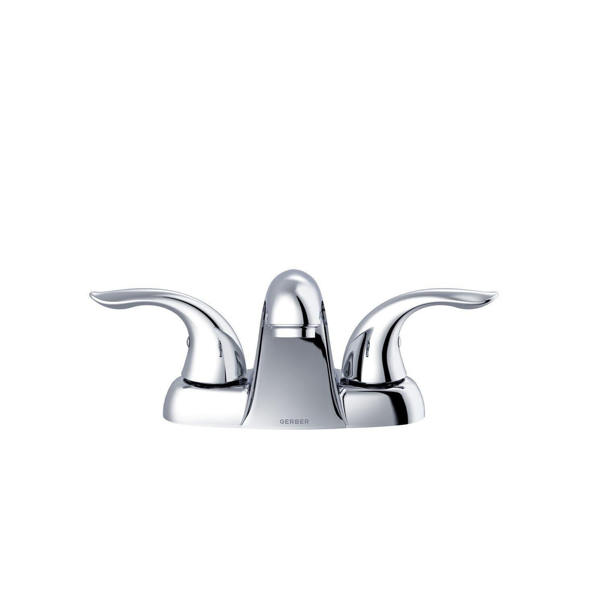 Gerber G0043018 Chrome Viper Two Handle Centerset Lavatory Faucet Less Drain 1.2GPM