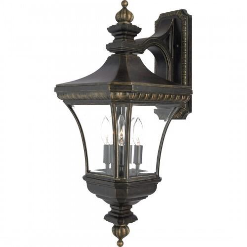 Quoizel DE8961IB Devon Outdoor wall impr brnz 3l Outdoor Lantern