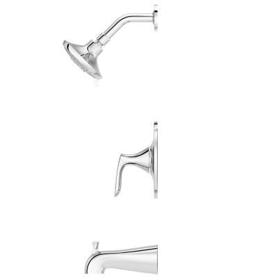 Pfister Polished Chrome Weller 1-handle Tub & Shower, Trim Only LG89-8WRC