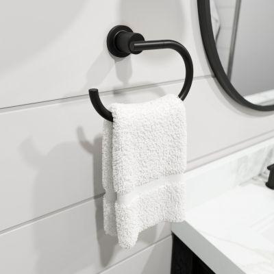 Pfister Matte Black Towel Ring BRB-NC1B