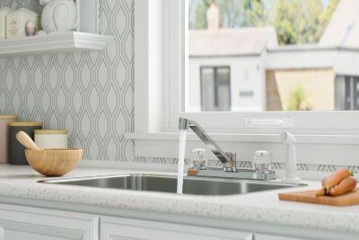 Pfister Polished Chrome Pfirst Series 2-handle Kitchen Faucet G135-4100