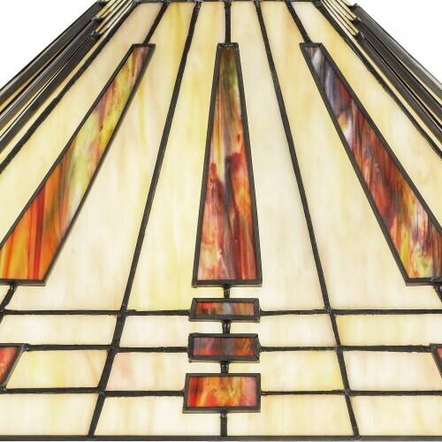 Quoizel TF5209TWT Stevie Table lamp tiffany 2 light western bronz Table Lamp