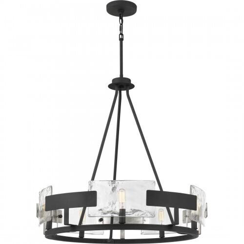 Quoizel STM5005BA Stratum Chandelier 5 light royal ebony Chandelier