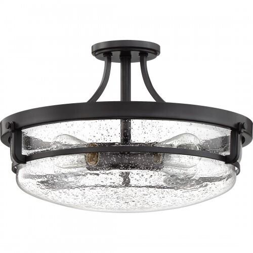 Quoizel QF3419PN Outpost Semi-flush mount 4 light palladian bronz Semi-Flush Mount