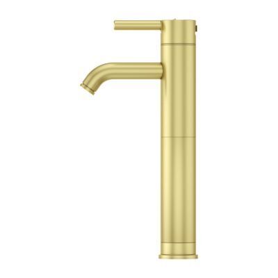 Pfister Brushed Gold Contempra Single Handle Vessel Faucet LG40-NBG00