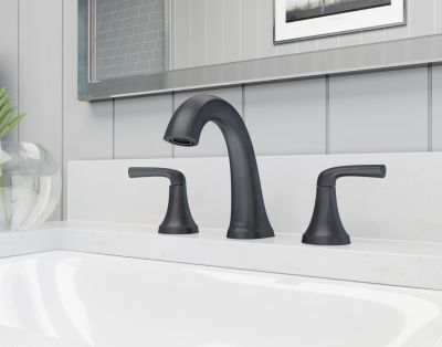 Pfister Matte Black 2-handle 8" Widespread Bathroom Faucet LG49-MCA0B