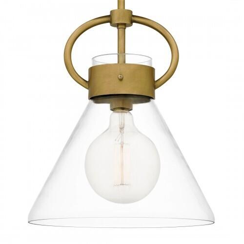 Quoizel WBS1512WS Webster Mini pendant 1 light weathered brass Mini Pendant