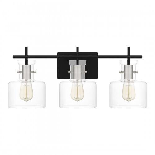 Quoizel PEN8622MBK Pensbury Bath 3 lights matte black. Bath