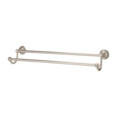 Pfister Brushed Nickel Tisbury 24" Double Towel Rack BTB-TB2K