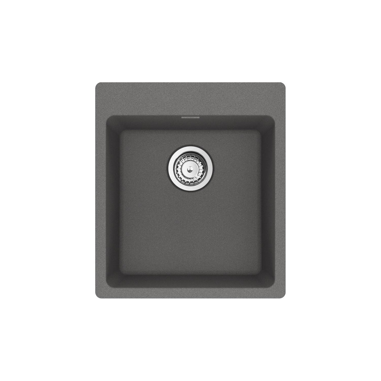 FRANKE MAG61015-SHG-S Maris Dual Mount 17.31-in x 19.69-in Granite Single Bowl Bar / Prep Sink in Stone Grey In Stone Grey