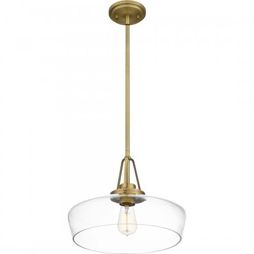 Quoizel QP5584AB Quoizel Pendant Pendant 1 light aged brass Pendant