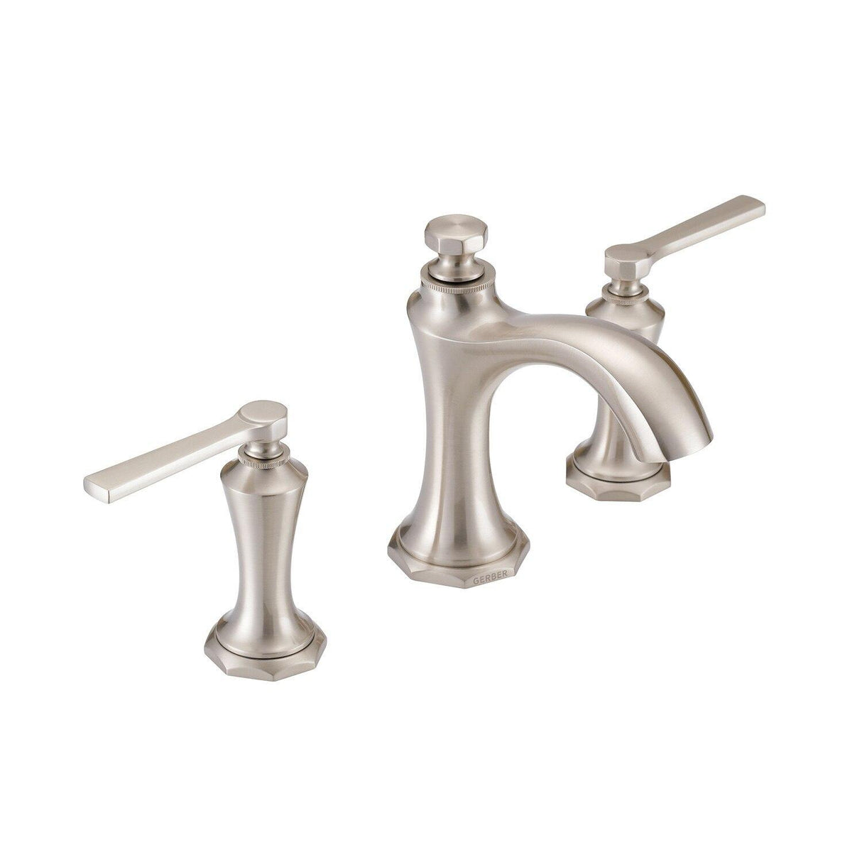 Gerber D304128BN Brushed Nickel Draper Two Handle Widespread Lavatory Faucet