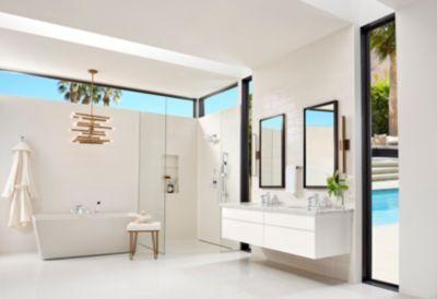 Pfister Polished Chrome Kenzo Widespread Bath Faucet LG49-DF2C