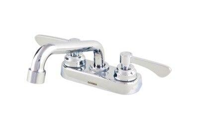 Gerber GC444542 Chrome Commercial Two Handle Centerset Lavatory Faucet W/ Grid STRA...