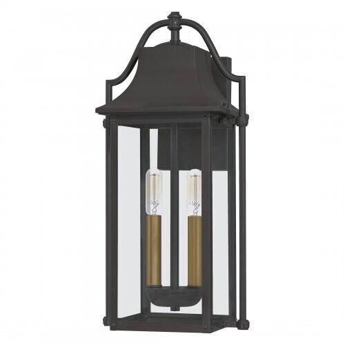 Quoizel MAN8409WT Manning Outdoor wall 2 light western bronze Outdoor