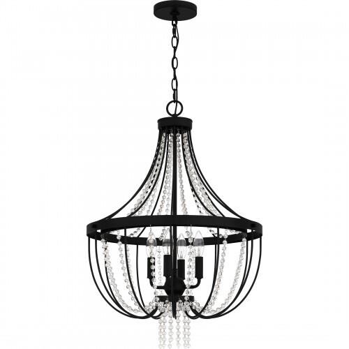 Quoizel ADL2820MBK Adelaide Pendant 4 lights matte black Pendant