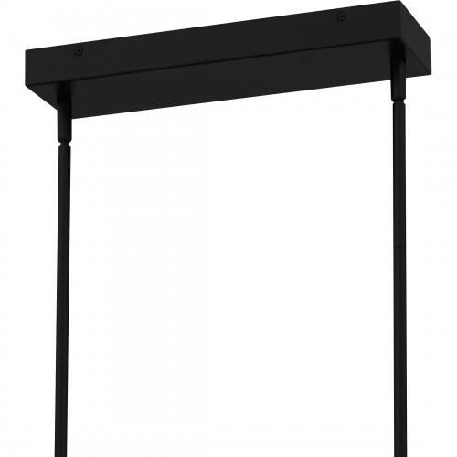 Quoizel PCAYD238MBK Aydin Linear chandelier led light matte black Island Light