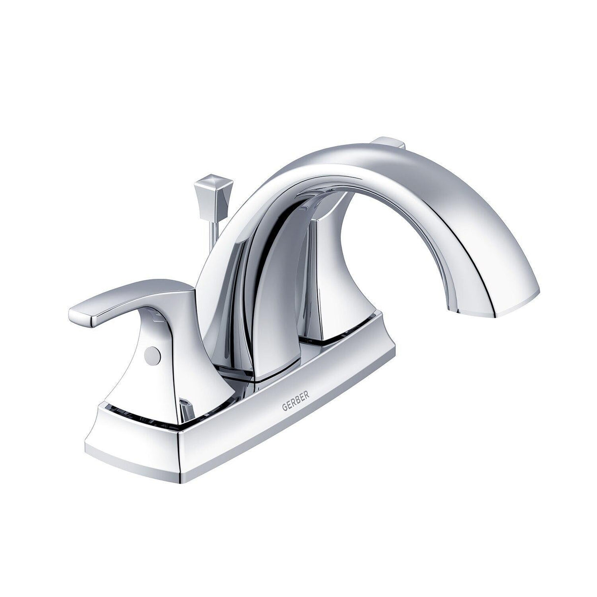 Gerber D307018BS Satin Black Vaughn Two Handle Centerset Lavatory Faucet