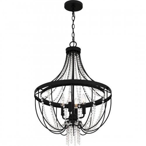 Quoizel ADL2820MBK Adelaide Pendant 4 lights matte black Pendant