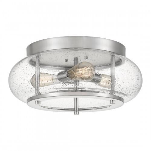 Quoizel TRG1616BN Trilogy Flush mount 3 light brusched nickel Flush Mount