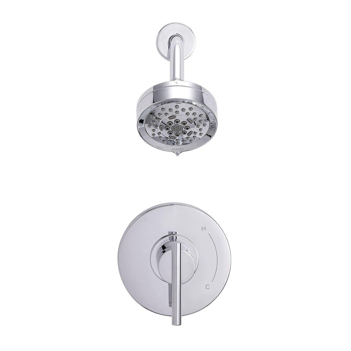 Gerber D511558BNTC Brushed Nickel Parma Shower-only Trim Kit, 1.75GPM