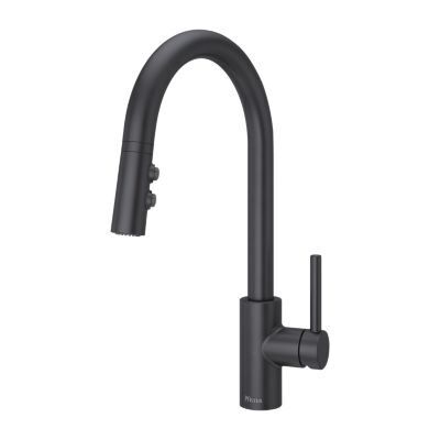Pfister Black Stellen 1-handle Pull Down Kitchen Faucet LG529-SAB