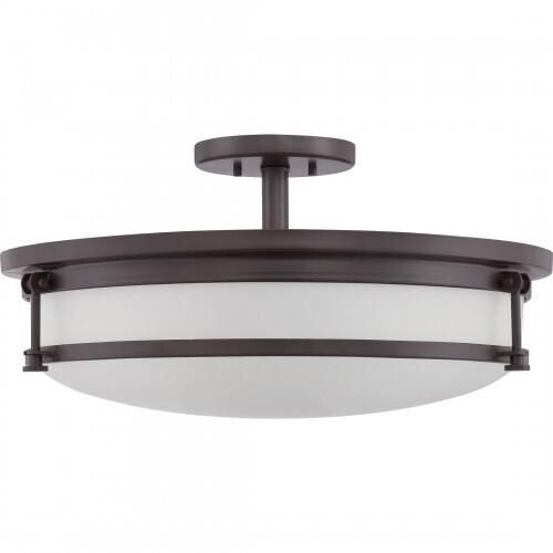 Quoizel SLR1720WT Sailor Semi flush 20" westrn brnz Semi-Flush Mount