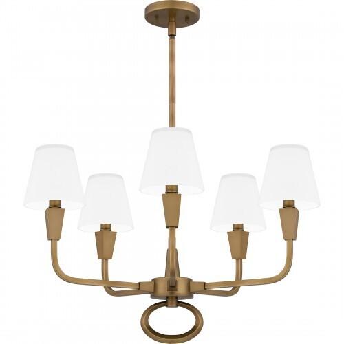 Quoizel MAO5026WS Mallory Chandelier 5 lights weathered brass Chandelier