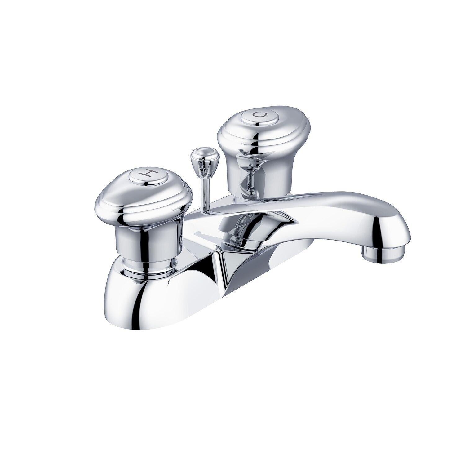 Gerber G0053120 Chrome Hardwater Two Handle Centerset Lavatory Faucet W/ MET...