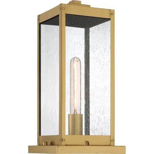 Quoizel WVR9106A Westover Outdoor pier base 1light antique brass Outdoor Lantern