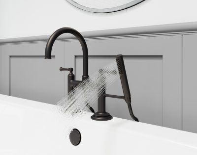 Pfister Tuscan Bronze Tisbury Deck Mounted Tub Filler LG6-2TBY