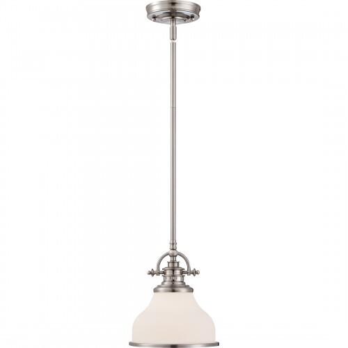 Quoizel GRT2814BN Grant Pendant brsh nikl 1lt Pendant