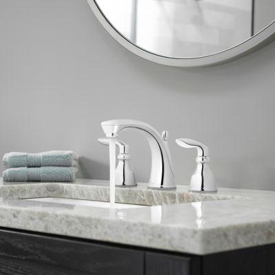 Pfister Polished Chrome Avalon Widespread Lavatory Faucet LG49-CB1C