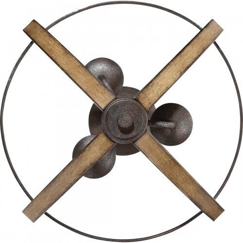 Quoizel SHR1716RK Shire 3 light semi flush rustic black Flush Mount