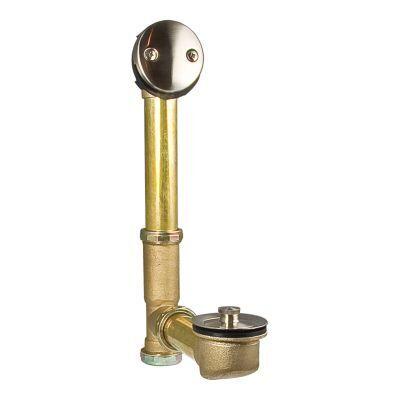 Pfister Brushed Nickel Brass, Lift and Turn, Waste and Overflow 018-310K