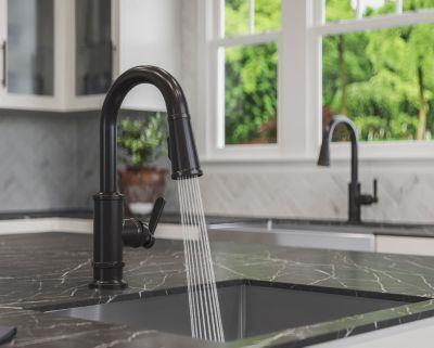 Pfister Tuscan Bronze 1-handle Pull-down Bar/prep Kitchen Faucet GT572-TDY