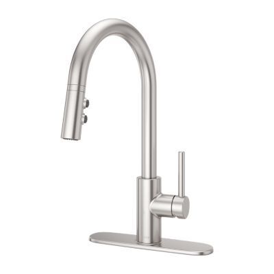 Pfister Stainless Steel Stellen 1-handle Pull Down Kitchen Faucet LG529-SAS